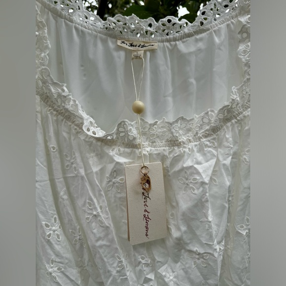 FOR LOVE & LEMONS NWT Hermosa Eyelet Swing Dress - Sz L - Picture 4 of 16